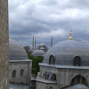 İstanbul Ayasofya Müzesi'nden Sultan Ahmet Cami Görünümü